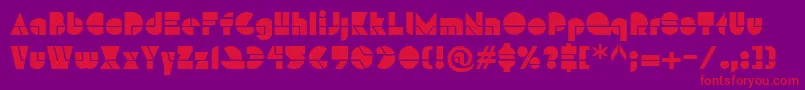 HFF Modern Strand Font – Red Fonts on Purple Background