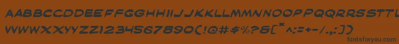 MaskedMarvelExpanded Font – Black Fonts on Brown Background