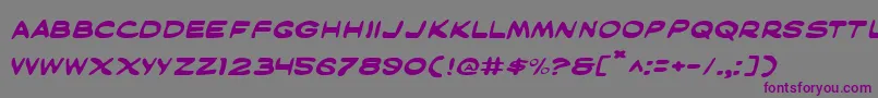 MaskedMarvelExpanded Font – Purple Fonts on Gray Background