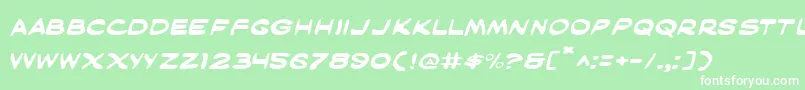 MaskedMarvelExpanded Font – White Fonts on Green Background