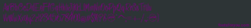 HFF Pessoas Lindas Font – Purple Fonts on Black Background