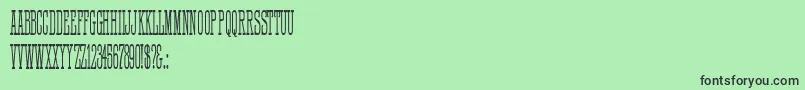 Fonte HFF Quick Draw – fontes pretas em um fundo verde