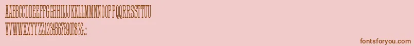 HFF Quick Draw Font – Brown Fonts on Pink Background