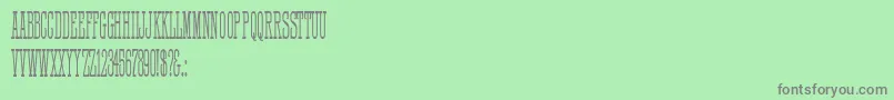 HFF Quick Draw Font – Gray Fonts on Green Background