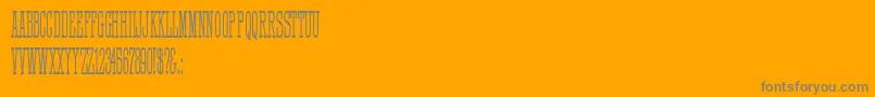 HFF Quick Draw Font – Gray Fonts on Orange Background