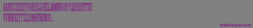 HFF Quick Draw Font – Purple Fonts on Gray Background