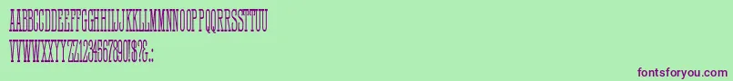HFF Quick Draw Font – Purple Fonts on Green Background