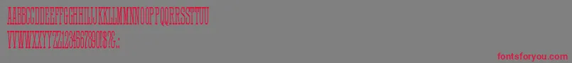 HFF Quick Draw Font – Red Fonts on Gray Background