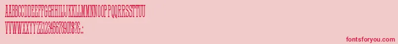 HFF Quick Draw Font – Red Fonts on Pink Background