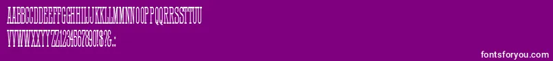 HFF Quick Draw Font – White Fonts on Purple Background