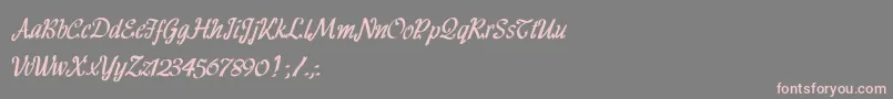 More about HFF Ribbon Font HFF Ribbon Font – Pink Fonts on Gray Background
