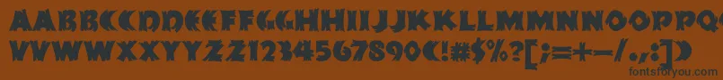 HFF Splintered Dream Font – Black Fonts on Brown Background