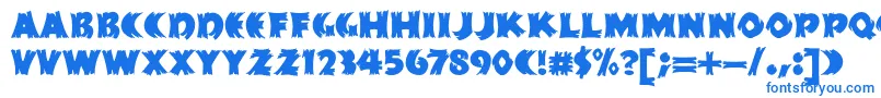 HFF Splintered Dream Font – Blue Fonts on White Background
