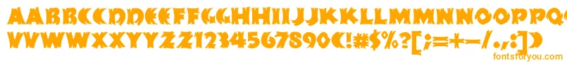 HFF Splintered Dream Font – Orange Fonts on White Background