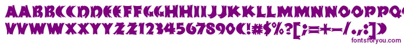 HFF Splintered Dream Font – Purple Fonts on White Background