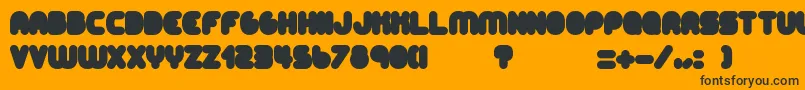 AltRetroBlack Font – Black Fonts on Orange Background