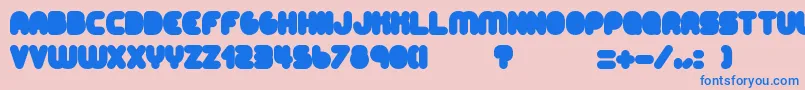 AltRetroBlack Font – Blue Fonts on Pink Background