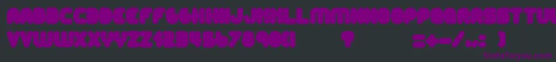Шрифт AltRetroBlack – фиолетовые шрифты на чёрном фоне