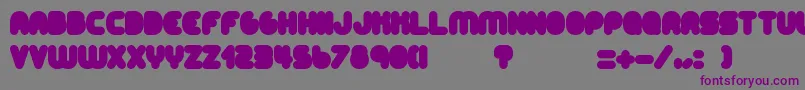 フォントAltRetroBlack – 紫色のフォント、灰色の背景