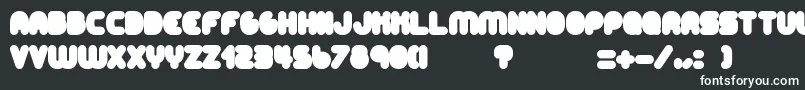 Шрифт AltRetroBlack – белые шрифты на чёрном фоне
