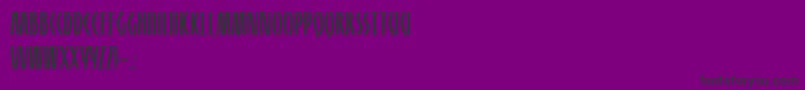 フォントHFF Sultan of Swat – 紫の背景に黒い文字