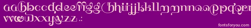 HFF Thai Dye Font – Pink Fonts on Purple Background