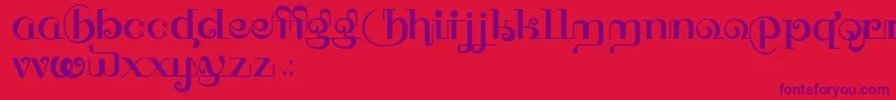 Подробнее о шрифте HFF Thai Dye Шрифт HFF Thai Dye – фиолетовые шрифты на красном фоне