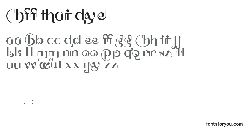 Czcionka HFF Thai Dye (129592) – alfabet, cyfry, specjalne znaki