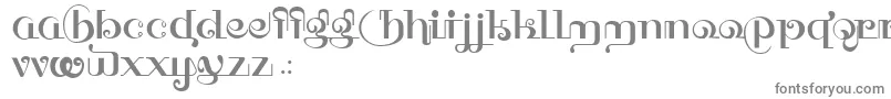 フォントHFF Thai Dye – 白い背景に灰色の文字