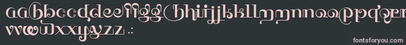 HFF Thai Dye Font – Pink Fonts on Black Background