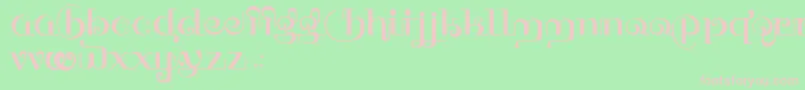 HFF Thai Dye Font – Pink Fonts on Green Background