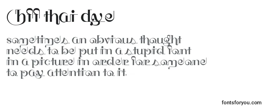 HFF Thai Dye (129592)-fontti