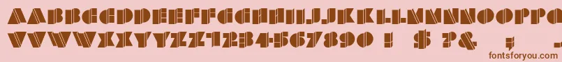 More about HFF Warped Zone Font HFF Warped Zone Font – Brown Fonts on Pink Background