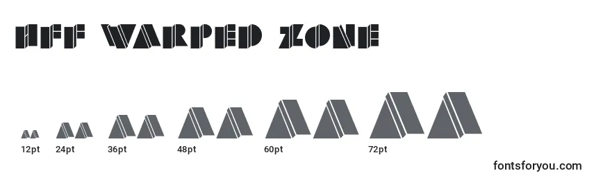 Размеры шрифта HFF Warped Zone