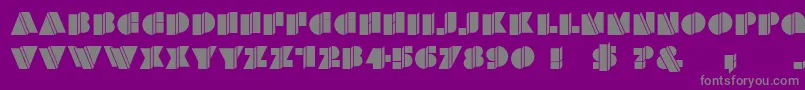 More about HFF Warped Zone Font HFF Warped Zone Font – Gray Fonts on Purple Background
