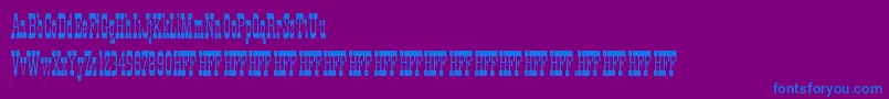 HFF Xmas Hoedown Font – Blue Fonts on Purple Background