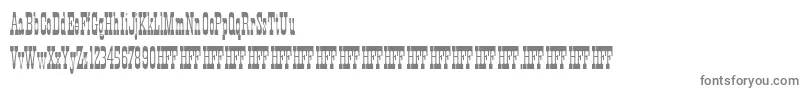 フォントHFF Xmas Hoedown – 白い背景に灰色の文字