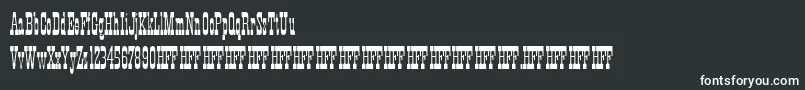 HFF Xmas Hoedown-fontti – valkoiset fontit
