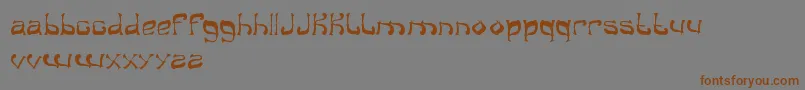 Подробнее о шрифте Midnightshow Шрифт Midnightshow – коричневые шрифты на сером фоне