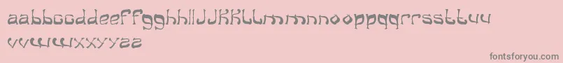 Шрифт Midnightshow – серые шрифты на розовом фоне
