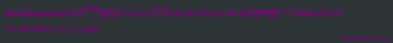フォントMidnightshow – 黒い背景に紫のフォント