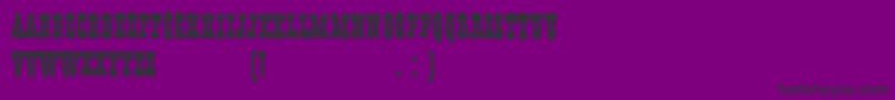 HFF Young Wanna Font – Black Fonts on Purple Background