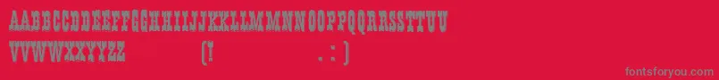 Police HFF Young Wanna – polices grises sur fond rouge