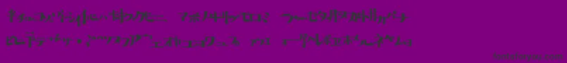 フォントhib   – 紫の背景に黒い文字