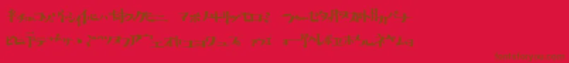 hib   Font – Brown Fonts on Red Background