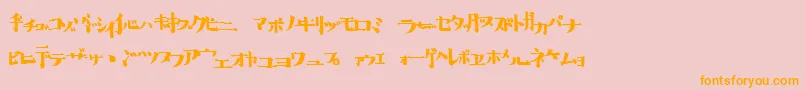 hib   Font – Orange Fonts on Pink Background