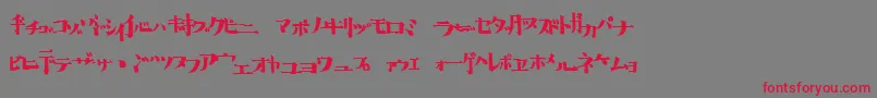 hib   Font – Red Fonts on Gray Background