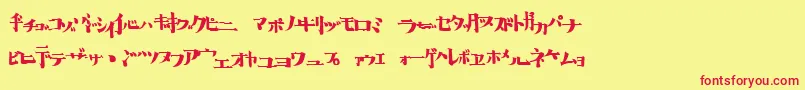 hib   Font – Red Fonts on Yellow Background