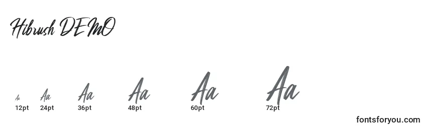 Hibrush DEMO Font Sizes