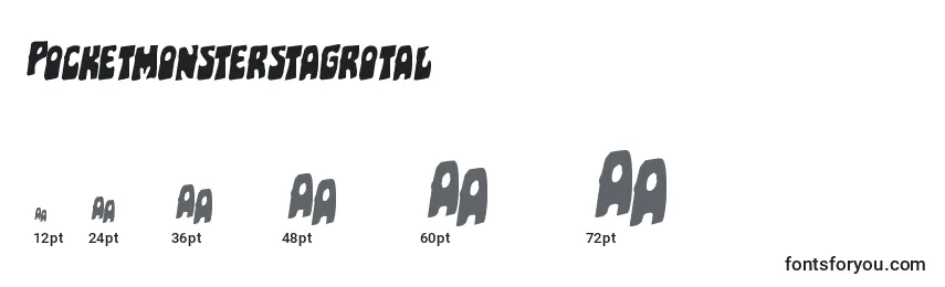 Pocketmonsterstagrotal Font Sizes